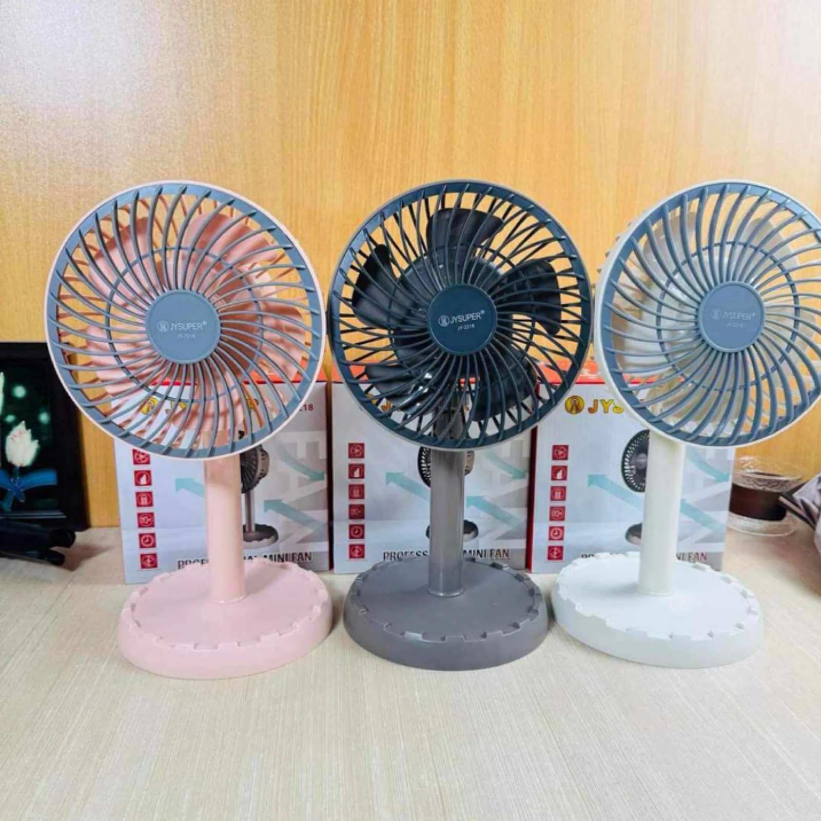 JYSUPER Mini Rechargeable Fan JY-2218